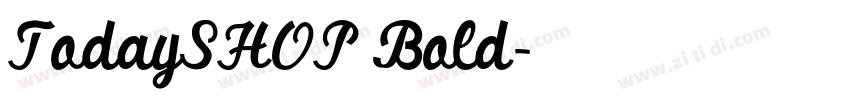 TodaySHOP Bold字体转换
